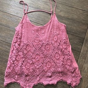 Knitted blush colored top